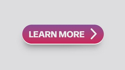 Learn more web interface button. Label tag animation - Powered by Adobe