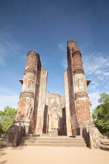 Obraz premium A stunning ancient palace ruins in the city of Polonnaruwa in Sri Lanka. 