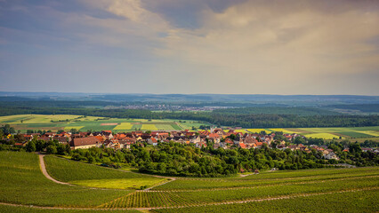 Fototapeta premium Hohenhaslach am Stromberg