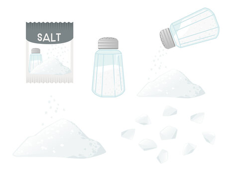 Salt Shaker Bottle Seasoning Container Cartoon 27565570 Vector Art