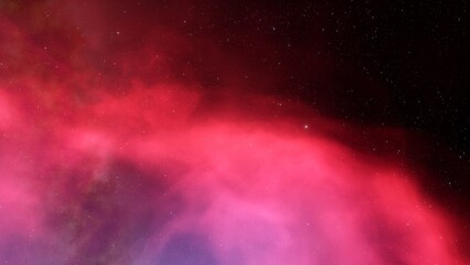 bright nebula, nebula in space, majestic red-purple nebula, beautiful space background 3D render