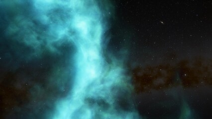 Fototapeta premium bright nebula, nebula in space, majestic red-purple nebula, beautiful space background 3D render