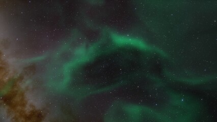 bright nebula, nebula in space, majestic red-purple nebula, beautiful space background 3D render