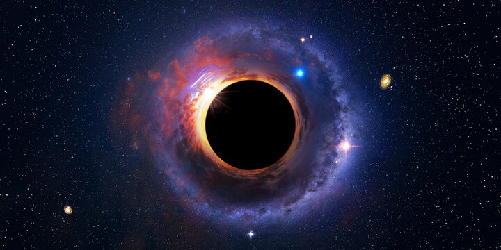 black hole in space