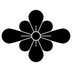 家紋です。梨切り口菱といいます。