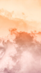 NSTA Story Template Backgrounds. Twilight sky with effect of light pastel colors. Colorful sunset of soft clouds. 9:16 Aspect Ratio