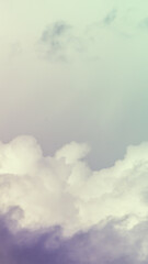 NSTA Story Template Backgrounds. Twilight sky with effect of light pastel colors. Colorful sunset of soft clouds. 9:16 Aspect Ratio