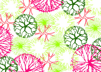 ARCHITECTURE TREES. COLORFUL PATTERN TEXTURE