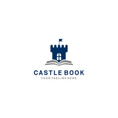 
Castle with book logo - vector illustration, emblem design on white background, suitable for your design need, logo, illustration, animation, etc.
