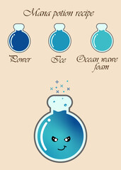 Mana potion Witchcraft book page