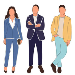 people in flat design isolated