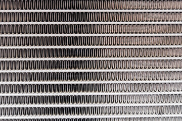 close-up view of the radiator. car radiator texture