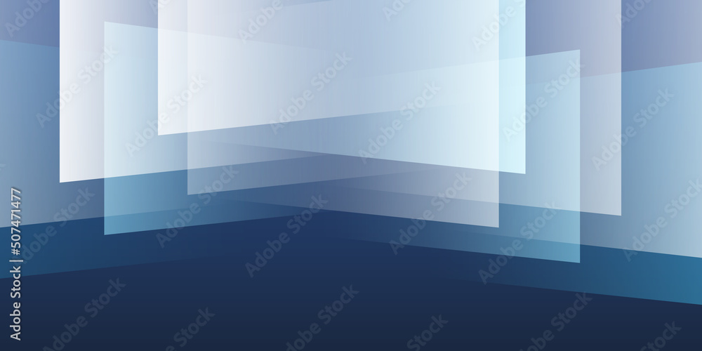 Poster blue and grey 3d geometric shapes - multi purpose abstract background design template, vector applic