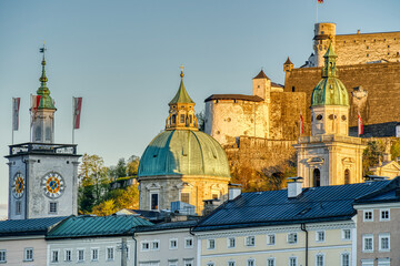 Fototapeta na wymiar Salzburg Historical Center, HDR Image