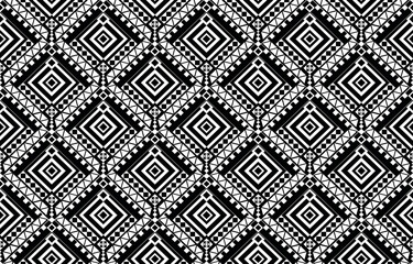 Seamless pattern with geometric. black and white, colorful textile print. fabric pattern. illustration.