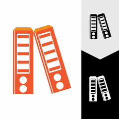 Binder simple. Office folder icon vector