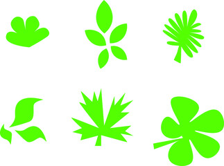 set of green eco icons