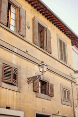 Fototapeta na wymiar Facade of old house in Florence