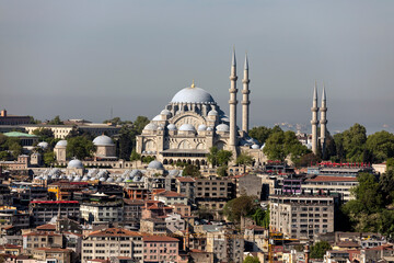 Fototapeta na wymiar Suleymaniye Mosque in Istanbul 