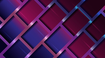 Original gradient background. The light shimmers on the surface with rectangular holes. Through the holes you can see the gradient surface with shadow and glare, located at the bottom.