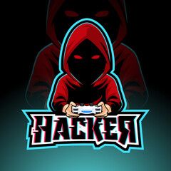 Anonymous hacker gamer esport logo vector © tkzgraphic