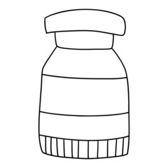 paint tube hand drawn illustration, back to school concept