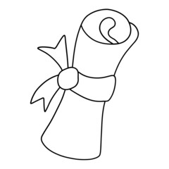 diploma hand drawn