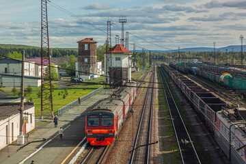 railway station Goroblagodatskaya, Ural, Sverdlovsk region.
железнодорожная...