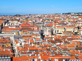 Obraz premium Aerial view of Lisbon in Portugal 