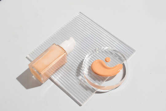 mockup of primer concealer cusion cc cream skin care bottle cosmetic tube of beauty makeup facial, , beauty healthcare branding packaging