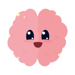 kawaii brain icon