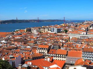 Naklejka premium panorama of Lisbon in Portugal