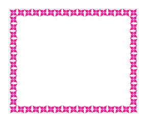 abstract artistic creative pink leaf border