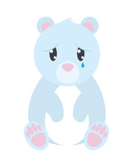 saddy bear crying