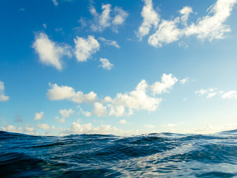 Low angle view from sea level