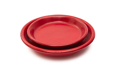 red plate isolated