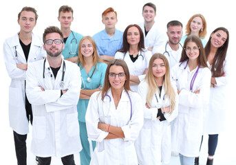 Fototapeta premium group portrait of medical center doctors. the concept of professionalism