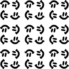 Naklejka premium Seamless abstract geometric hand drawn pattern.