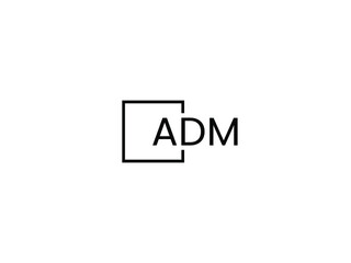 ADM letter initial logo design vector illustration