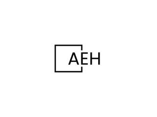 AEH letter initial logo design vector illustration