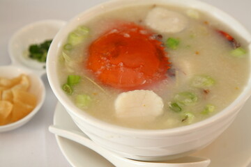中国料理のカニ雑炊