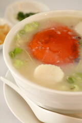 中国料理のカニ雑炊