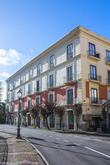 Typical Italian houses in Sorrento in the south of Italy