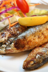 ポルトガル料理のイワシの炭火焼