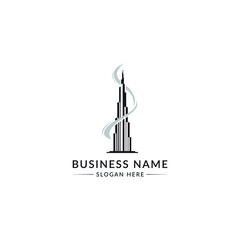 Vape Dubai logo, premium vape logo design