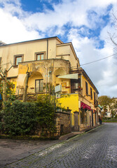 Typical Italian houses in Sorrento in the south of Italy	