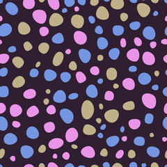 Vector seamless organic pattern with strokes