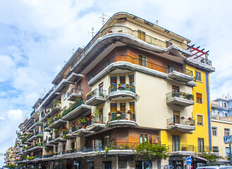 Modern living houses in Sorrento