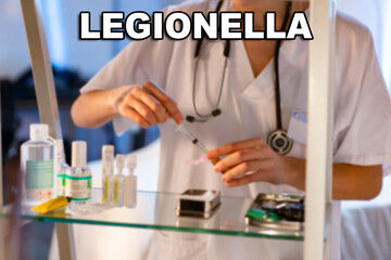 Legionella. Legionella bacteria (Legionella pneumophila). Febrile illness, either of a mild nature...
