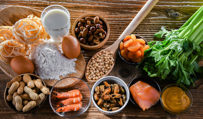 Composition with common food allergens